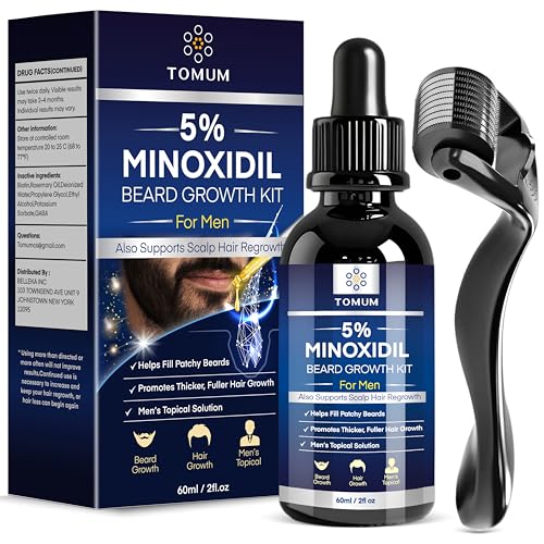 TOMUM 5% Minoxidil Beard Growth Kit for Men