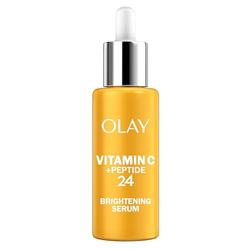 Olay Vitamin C + Peptide 24 Serum, hydrate and brighten.
