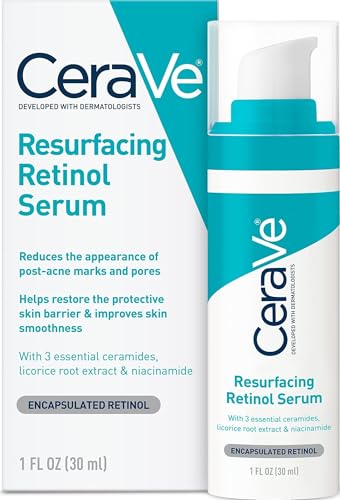 CeraVe Resurfacing Retinol Face Serum with Niacinamide,...