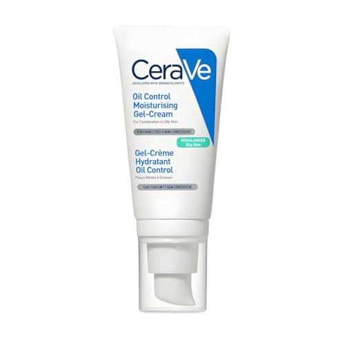 CeraVe Oil Control Gel-Cream, Niacinamide Face Moisturizer,...
