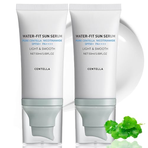 2 Pcs 𝐶𝑒𝑛𝑡𝑒𝑙𝑙á Sunscreen SPF50 PA++++, Hyalu Cica Serum.