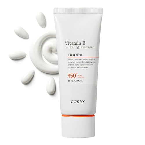 COSRX Vitamin E Sunscreen SPF 50, Natural Glow Sunscreen