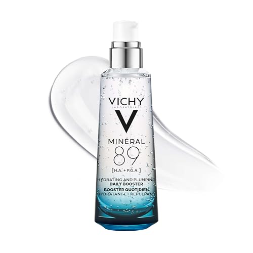 Vichy Mineral 89 Booster, Hyaluronic Acid Serum, for skin.