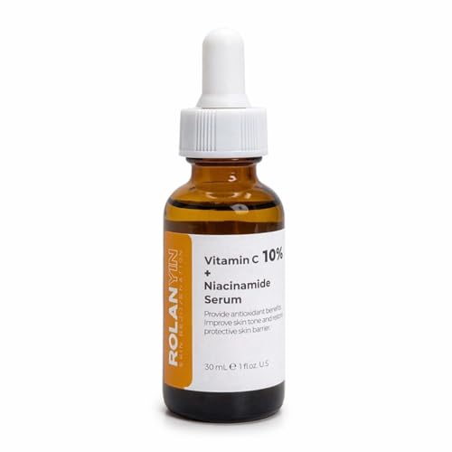 ROLANYIN Vitamin C 10% + Niacinamide Facial Serum for...